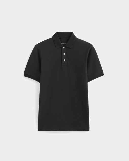 Alternative view of The Pique Polo | Black