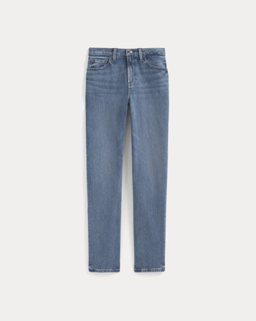 Alternative view of Comfort-Stretch Slim-Fit Jean | Medium Indigo