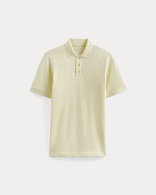 Alternative view of The Pique Polo | Light Yellow