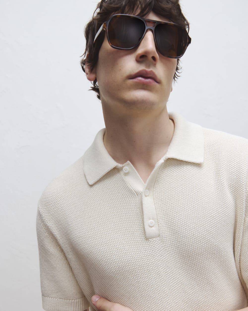 Seed Stitch Polo | Birch - Image 10