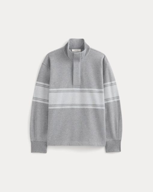 Alternative view of Off-Duty Terry Pullover | Vintage Heather Grey / Bone