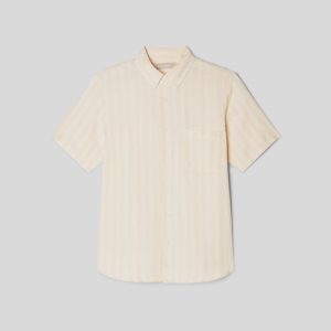 Alternative view of The Classic Short-Sleeve Shirt in Linen | Brazilian Sand / Canvas Tan