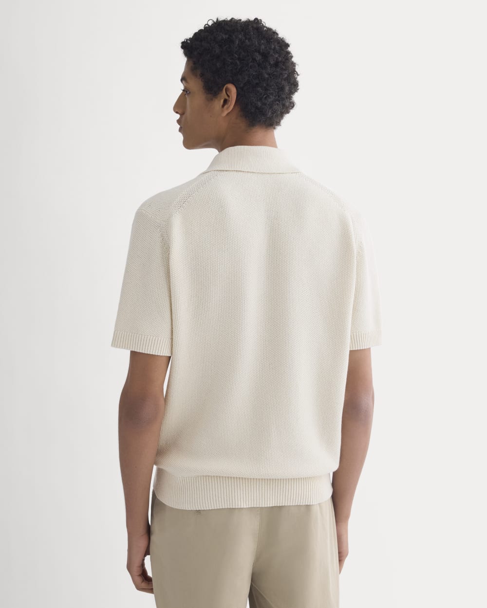 Seed Stitch Polo | Birch - Image 7