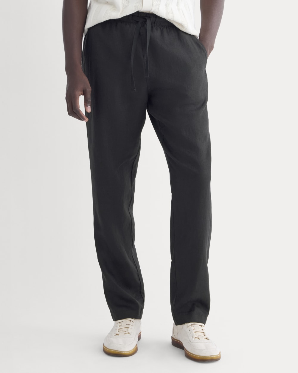 The Linen Easy Pant | Black - Image 3