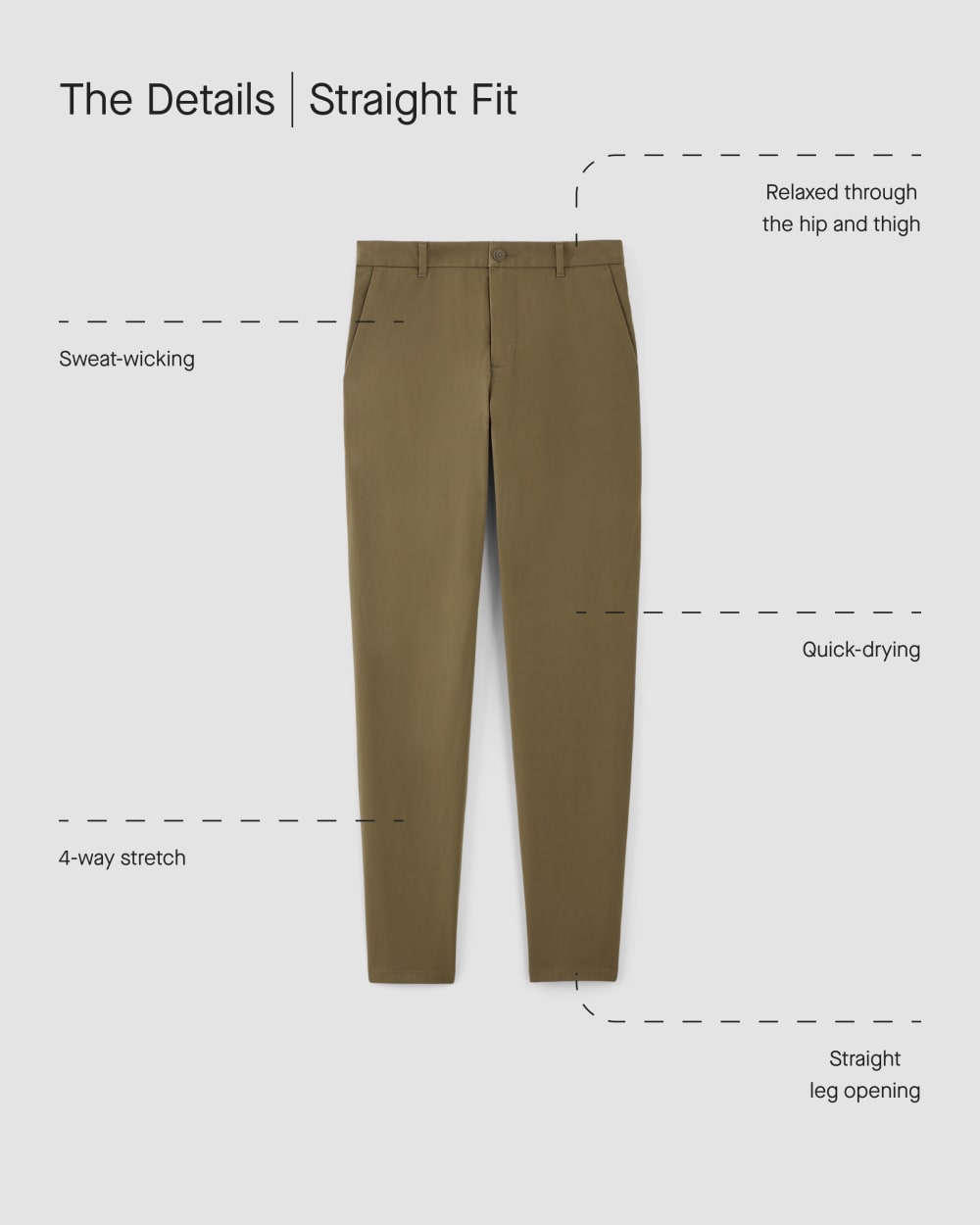 The Straight Fit Performance Chino | Uniform | Deep Navy | Straight - Image 4