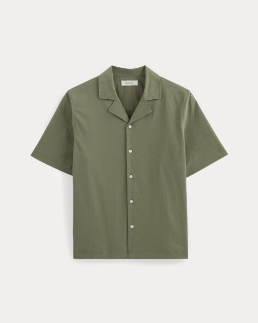 Alternative view of The Seersucker Resort Shirt | Lichen Green