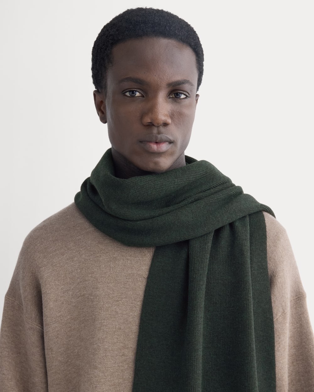 The Cabin Scarf | Heathered Dark Sea - Image 3