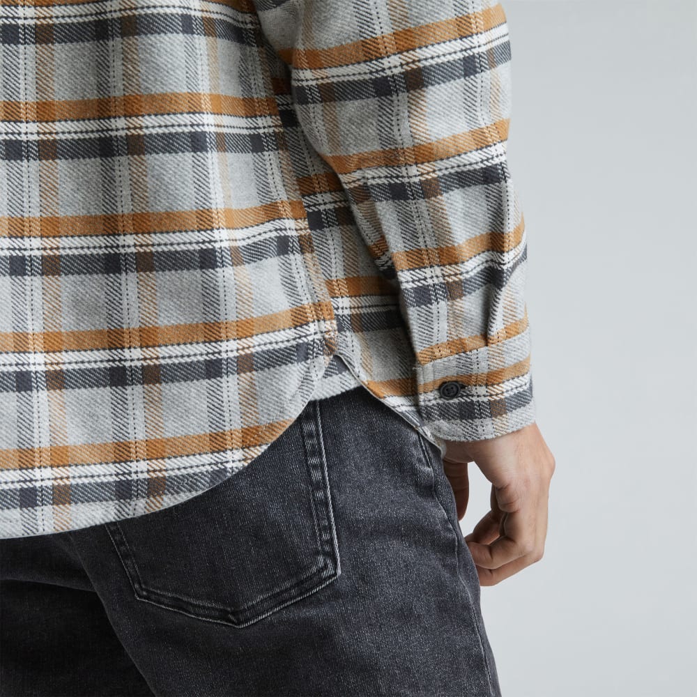 The Heavyweight Overshirt | Uniform | Tobacco Brown / Heather Grey Plaid - Image 8
