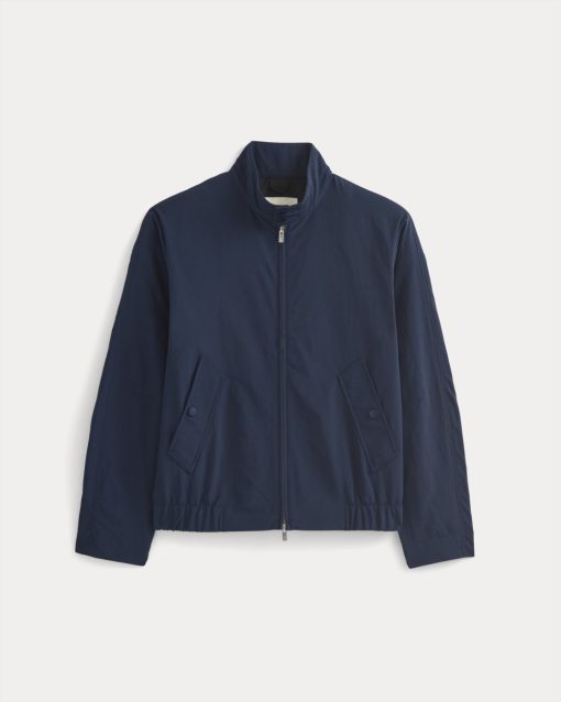 Alternative view of Re:Cycled Nylon Harrington Jacket | Deep Navy