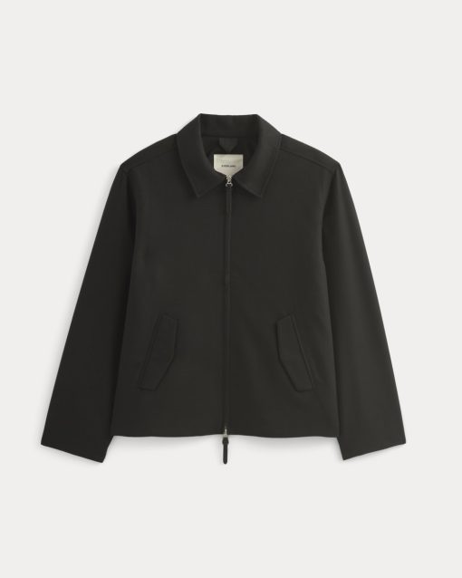 Alternative view of Tailored Zip Jacket |  Black