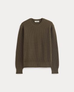 Alternative view of Waffle Rollneck Crew in Everyday Cotton | Cocoa