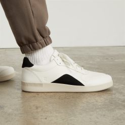 Alternative view of The ReLeather® Court Sneaker | Off White / Black