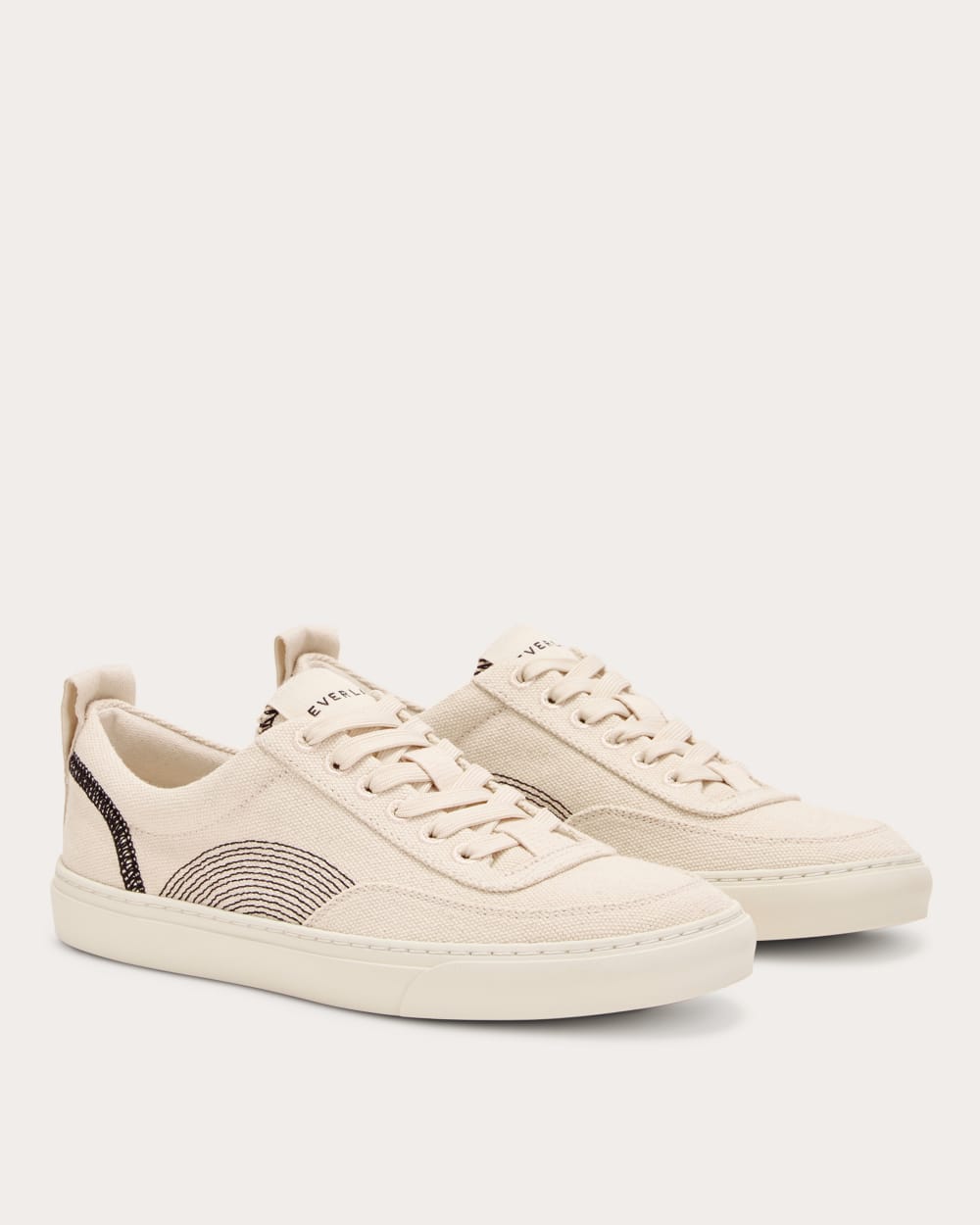 The Tread-Bare Sneaker | Natural Canvas / Black - Image 4