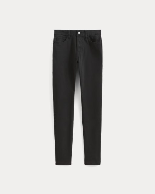 Alternative view of The Stretch Twill 5-Pocket Pant | Black