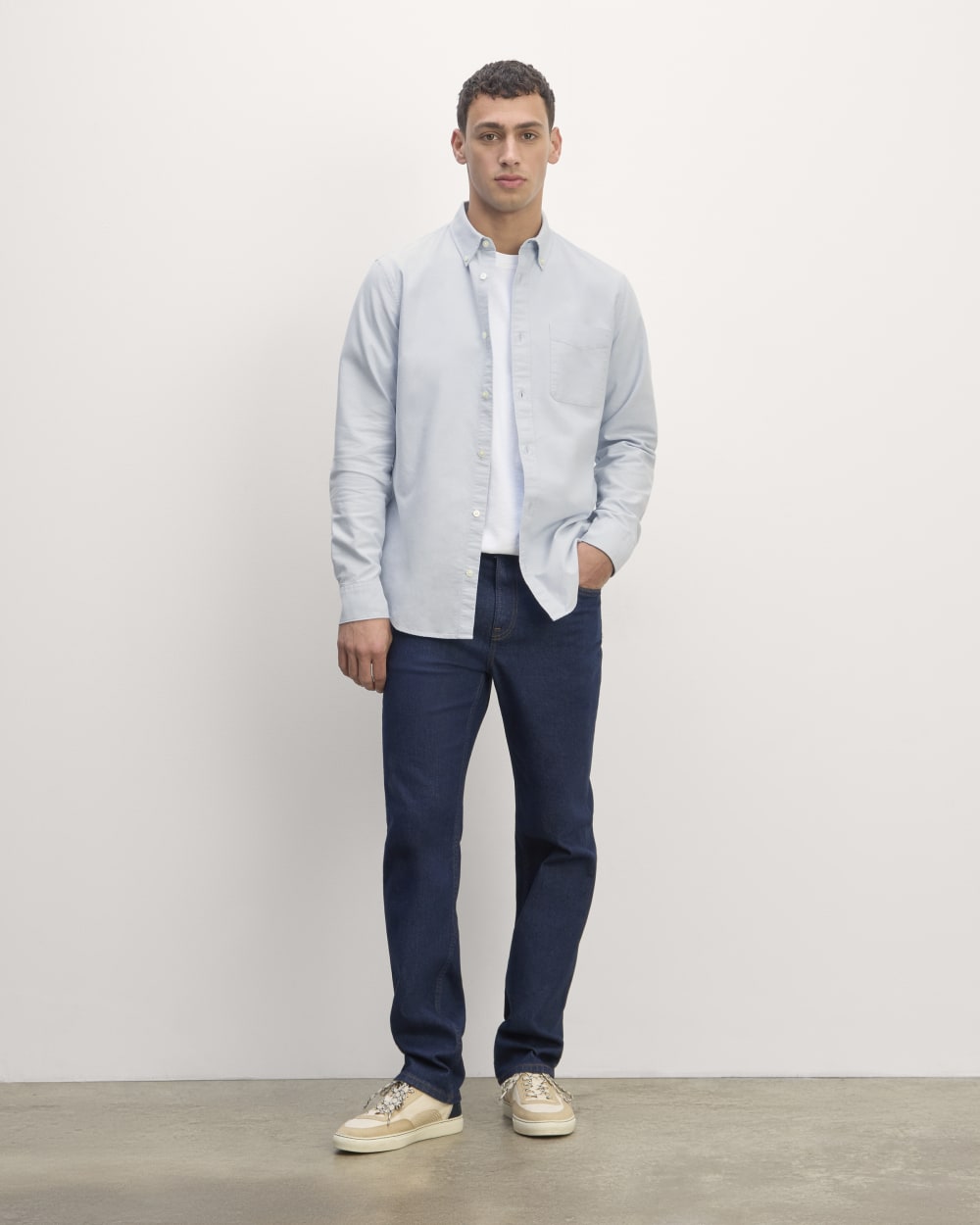The Slim Oxford Shirt | Light Blue | Tall - Image 3