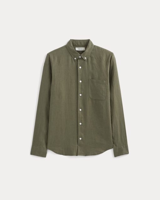 Alternative view of The Classic Shirt in Linen | Kalamata