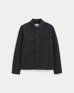 Alternative view of The Denim Utility Jacket | Black