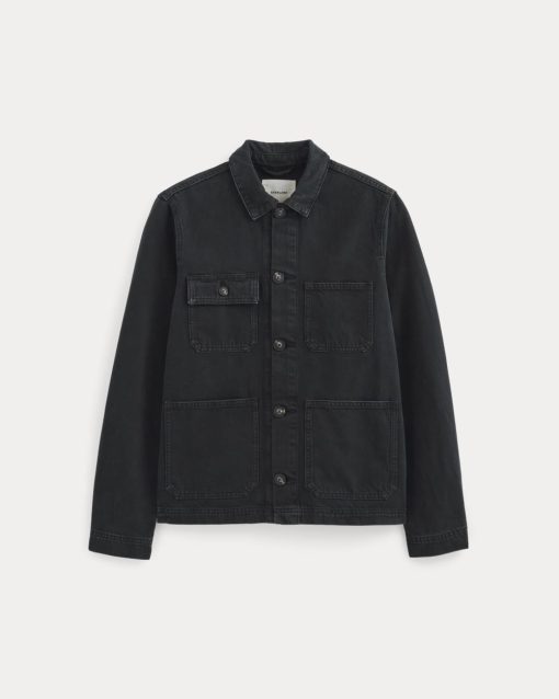 Alternative view of The Denim Utility Jacket | Black