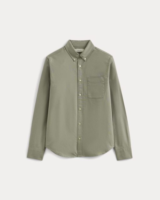 Alternative view of The Classic Oxford Shirt | Sage Green | Standard