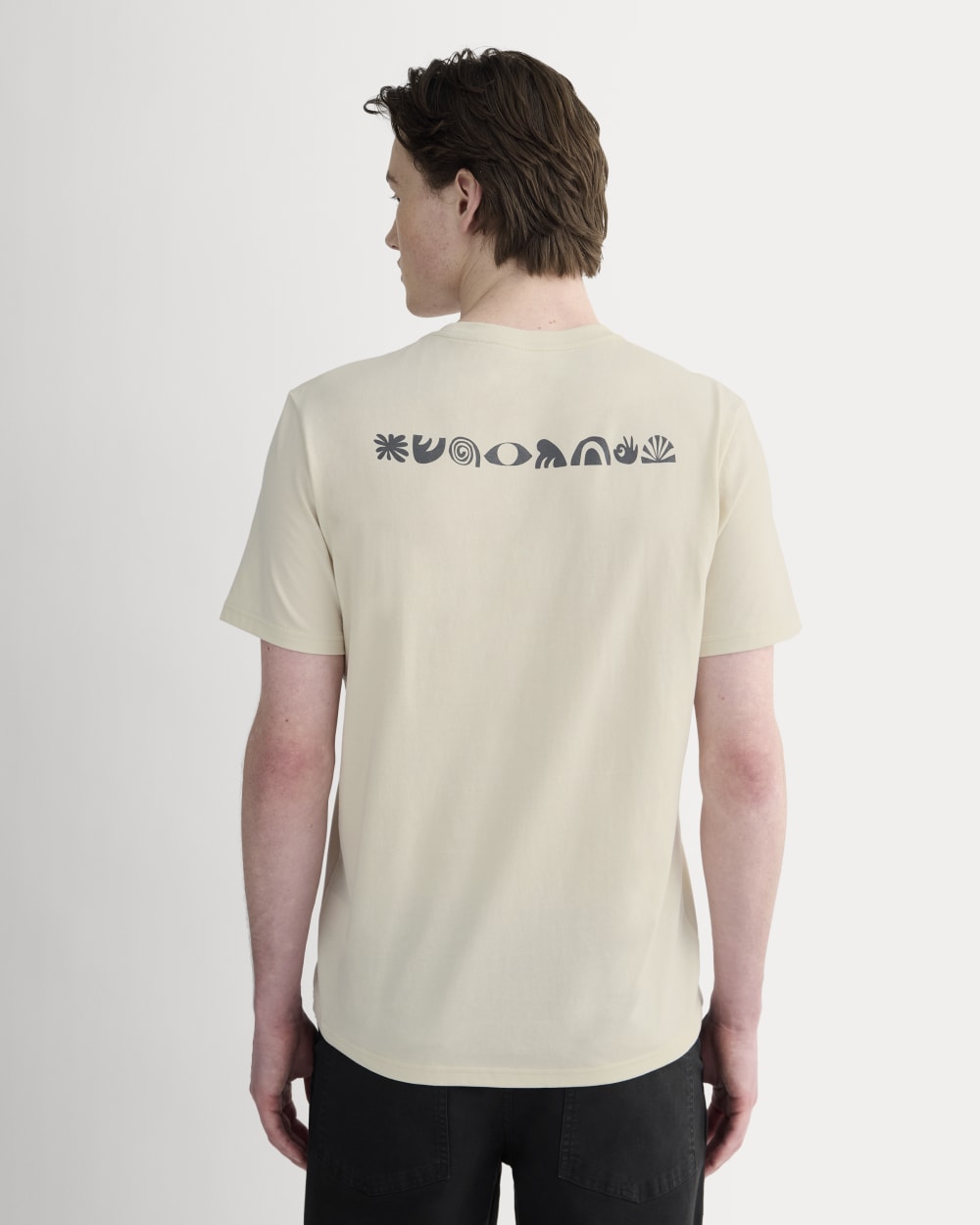 The Everlane x Parks Project Essential Organic Crew | Forged Iron / Birch / Granada Sky Blue / Green - Image 5