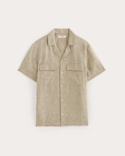 Alternative view of The Resort Shirt in Linen | Cornstalk Chambray