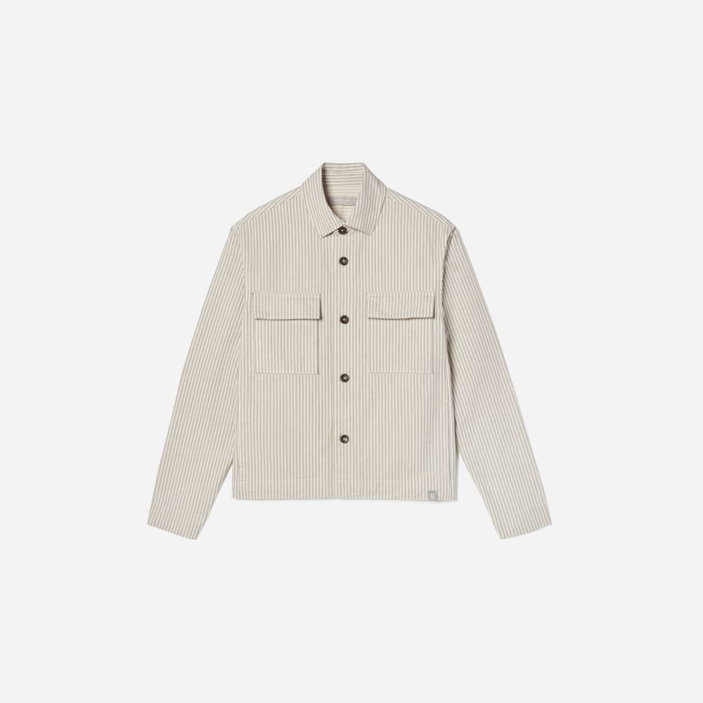The Everyone Spring Shirt Jacket | Navy Stripe - Image 2