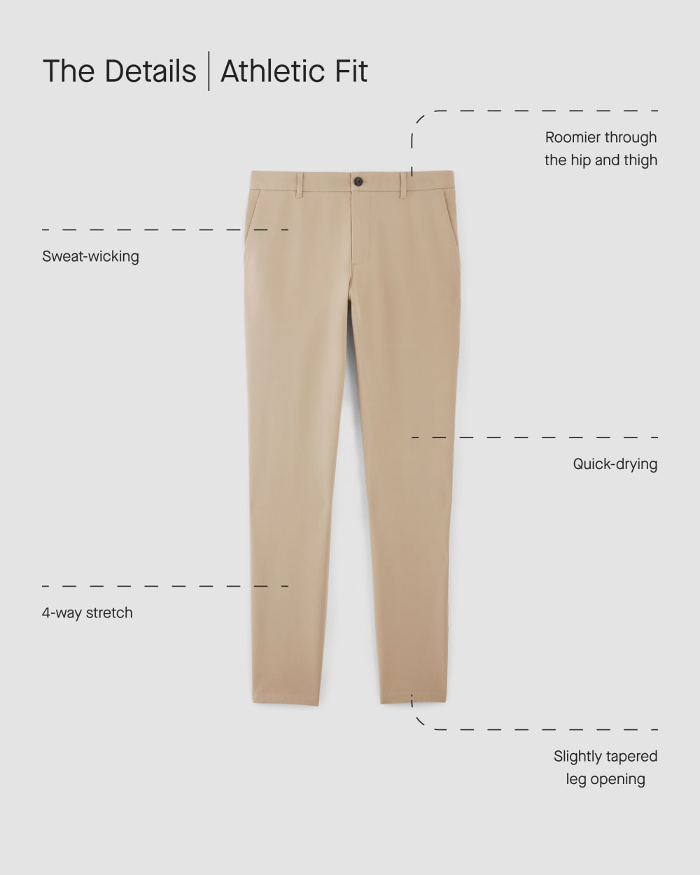 The Performance Chino | Uniform | Deep Navy | Athletic - Image 4