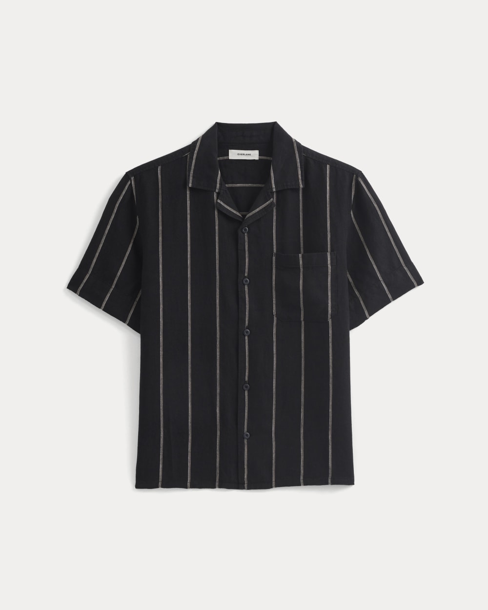Linen Resort Shirt | Black / Bone - Image 2