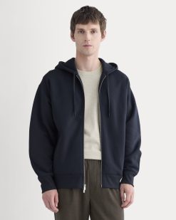 Luxe Fleece Full-Zip Hoodie | Deep Navy