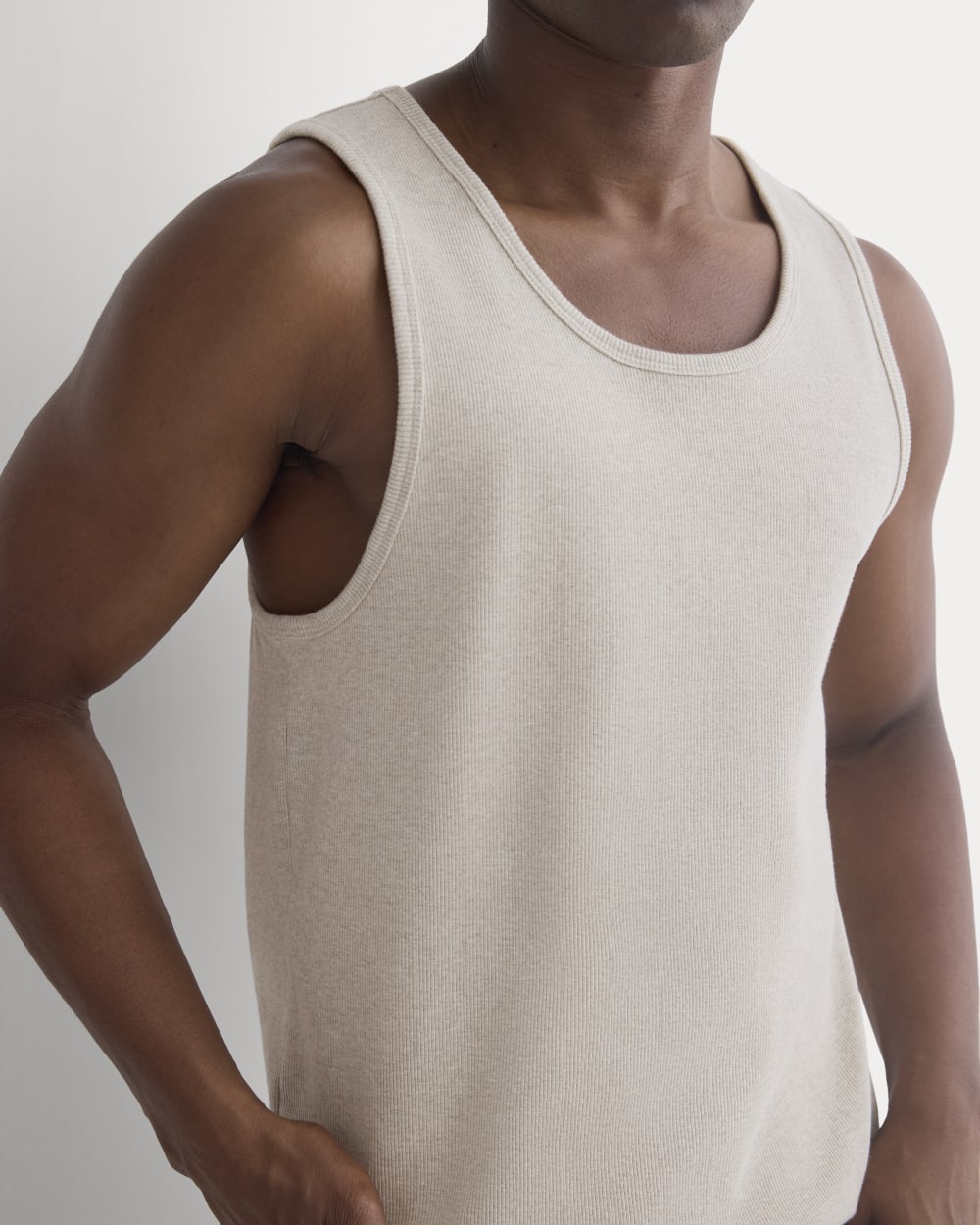 Vintage Rib Tank | Heathered Oatmeal - Image 3