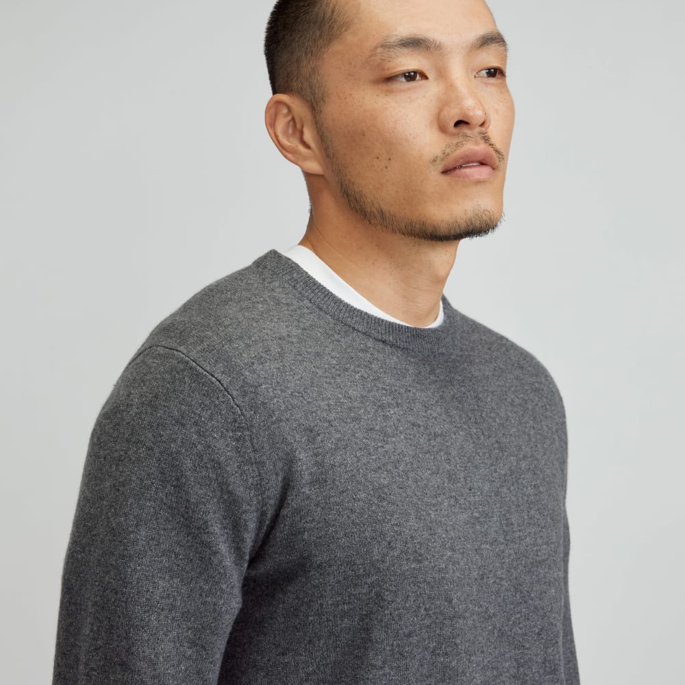 The Grade-A Cashmere Crew | Charcoal - Image 4