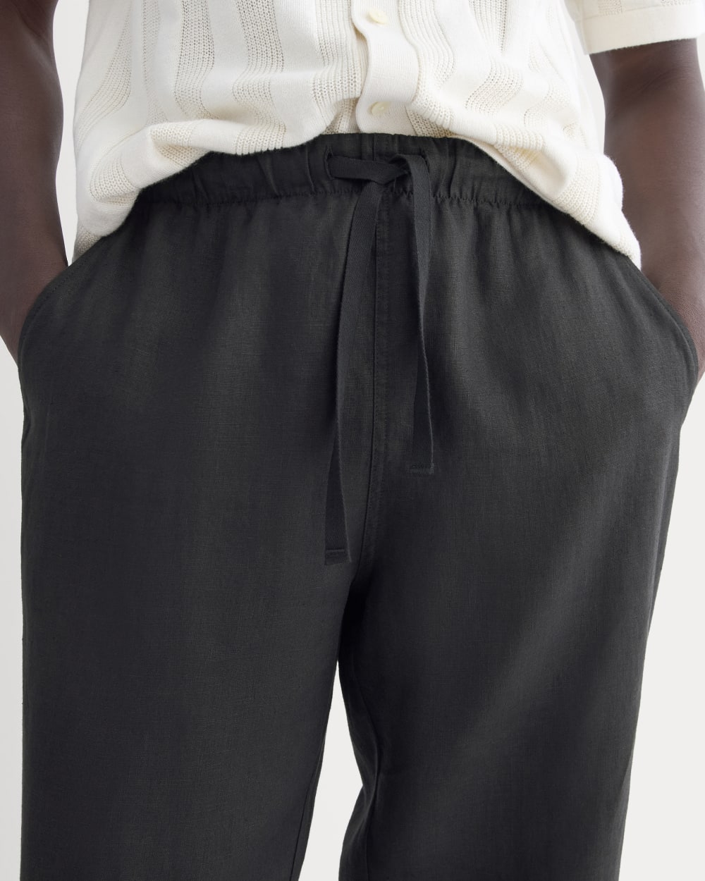 The Linen Easy Pant | Black - Image 4
