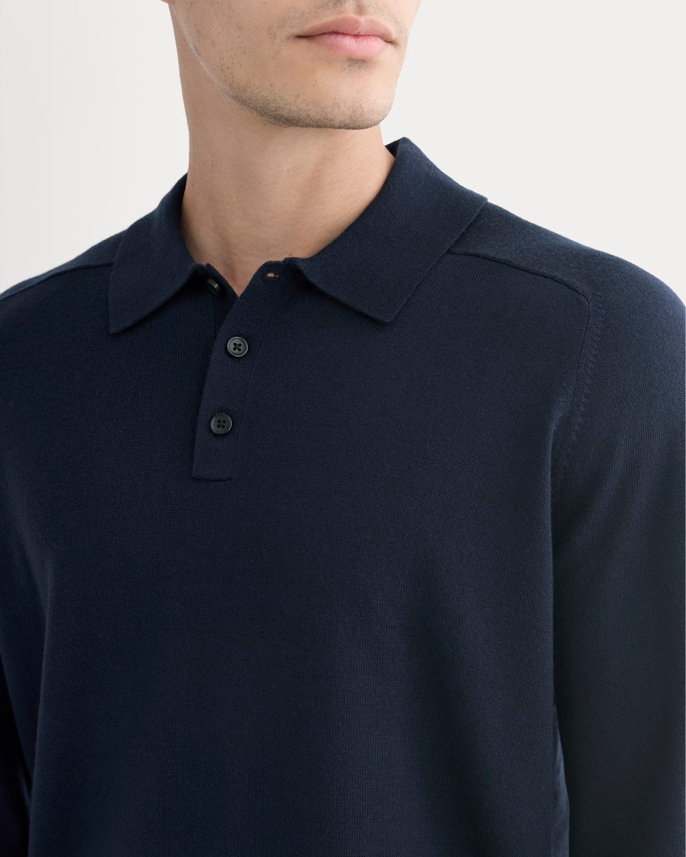 Ultrasoft Polo Sweater | Navy - Image 4