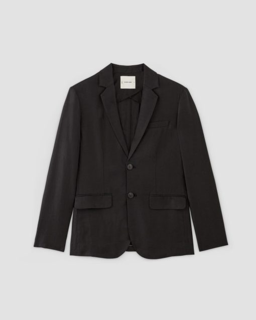 Alternative view of The Linen Blazer | Black