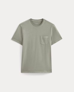 Alternative view of The Essential Organic Garment-Dyed Crew | Seagrass