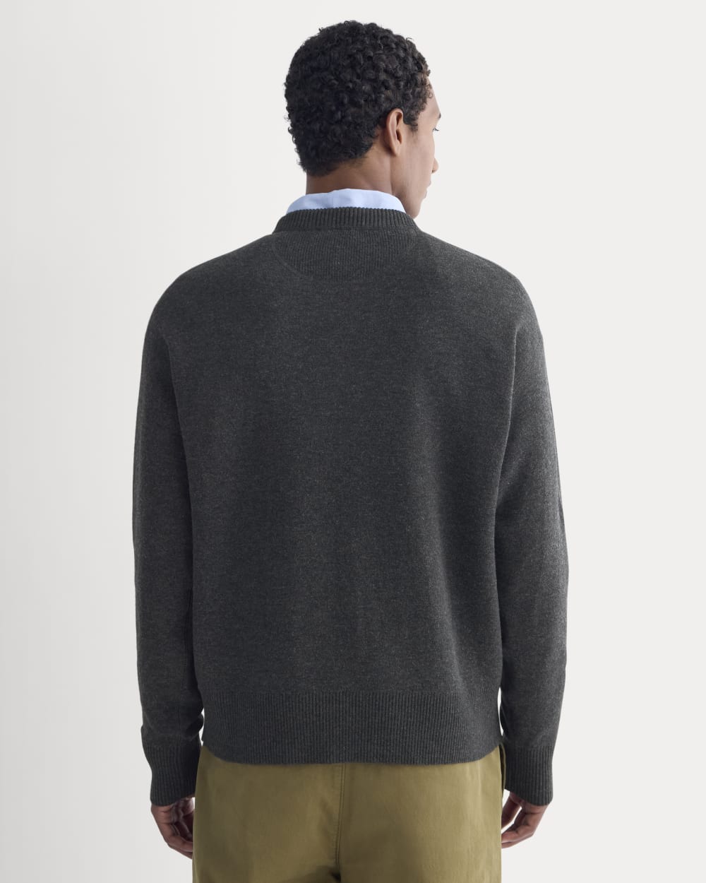 Luxe Merino Double-Knit Sweater | Heather Charcoal - Image 5