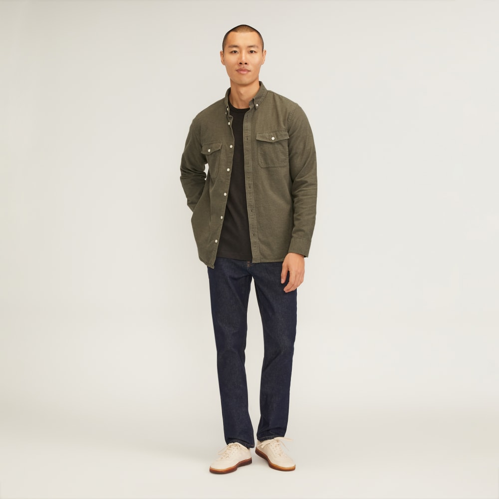 The Brushed Flannel Shirt | Heathered Thyme - Image 6