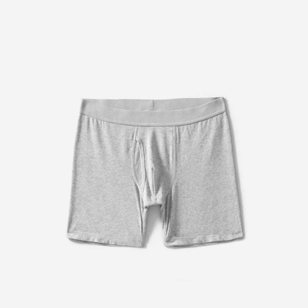 The Supima® Longer Boxer Brief | Uniform | Heathered Grey