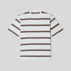 Alternative view of The Premium-Weight Relaxed Crew | Uniform | Chocolate Brown / Canvas Tan