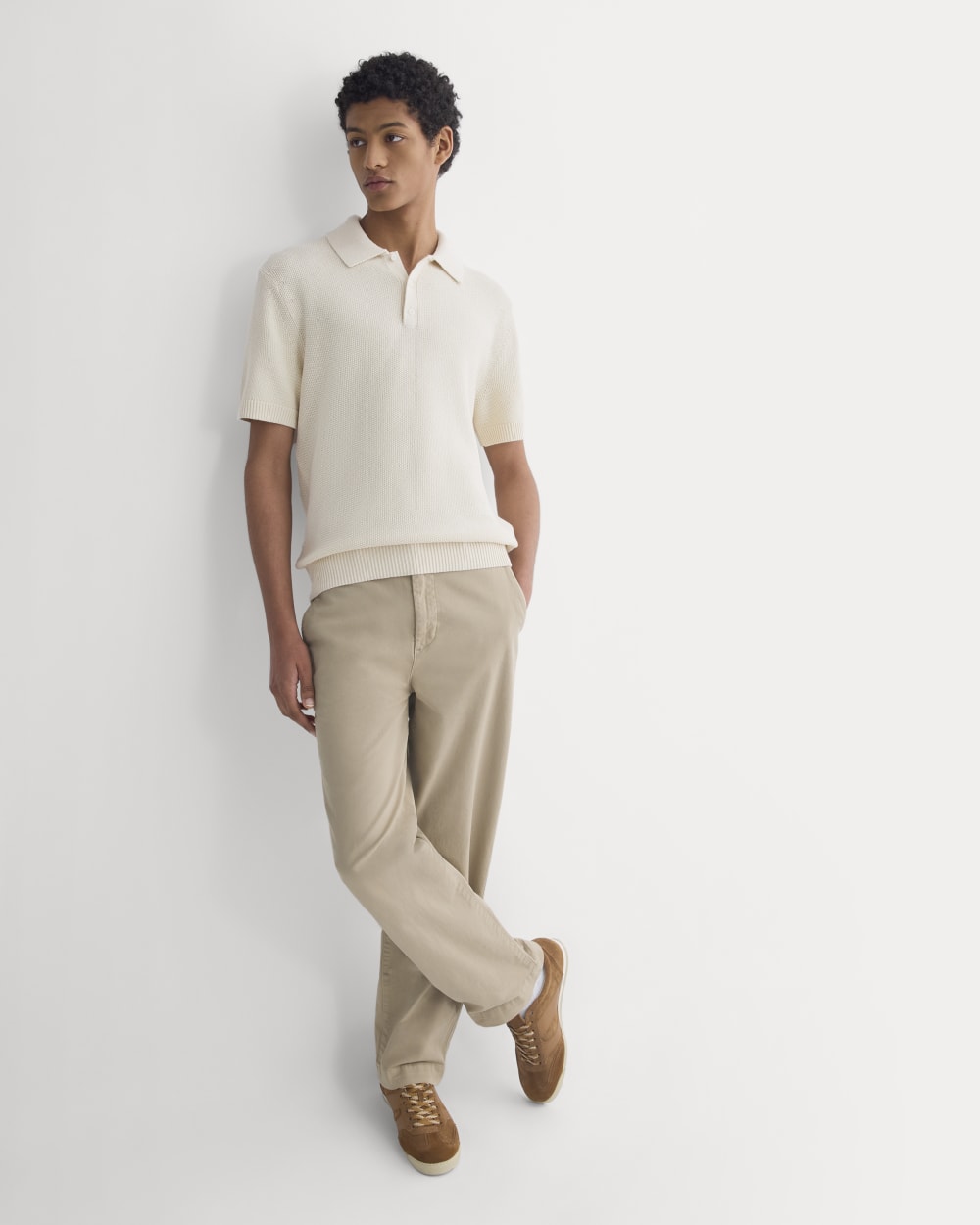 Seed Stitch Polo | Birch - Image 4