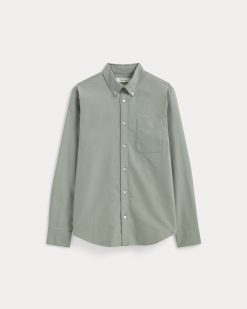 Alternative view of The Slim Oxford Shirt | Sage Green | Standard