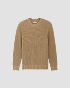 Alternative view of The No-Sweat Ribbed Crew | Tiger's Eye