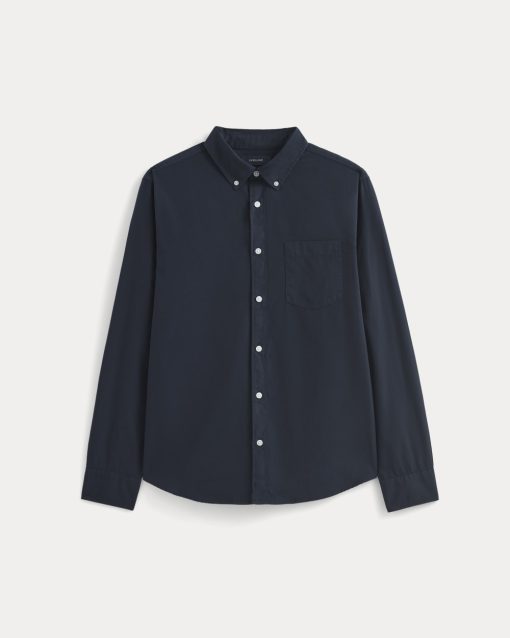 Alternative view of Washed Poplin Shirt | Navy