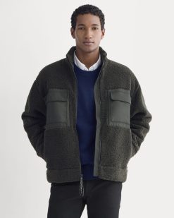 ReTrack Fleece Zip-Up | Black