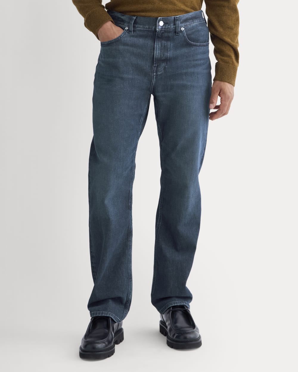 Straight-Leg Stretch Jean | Dark Indigo - Image 3