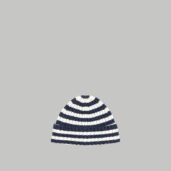 Alternative view of The Cashmere Beanie | Bright Navy / Bone