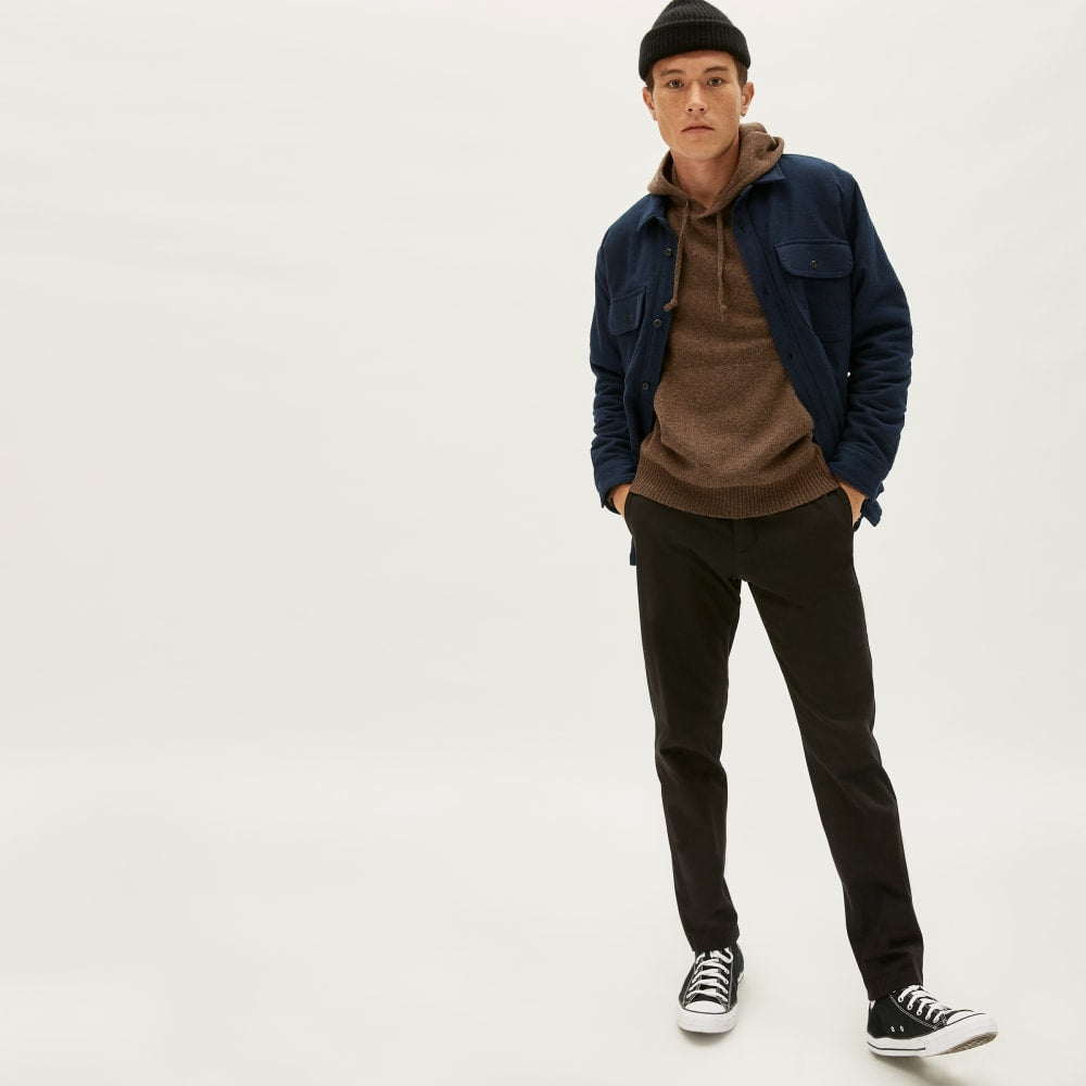 The ReNew Fleece-Lined Heavyweight Overshirt | Deep Navy - Image 2
