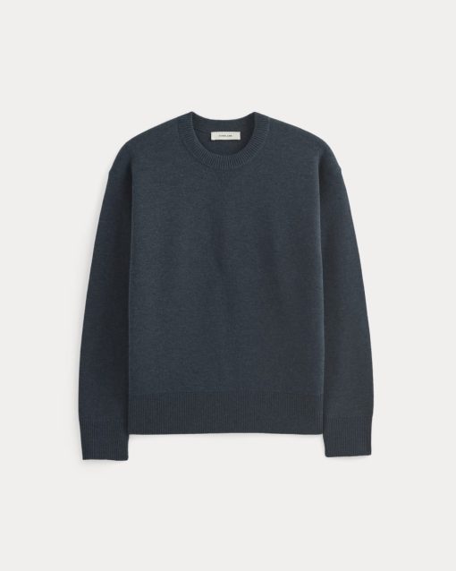 Alternative view of Luxe Merino Double-Knit Sweater | Indigo