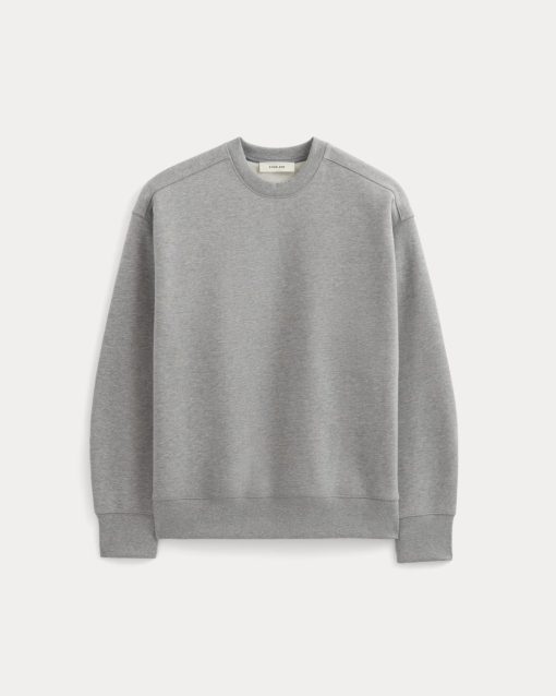 Alternative view of Luxe Fleece Crew Pullover | Vintage Heather Grey