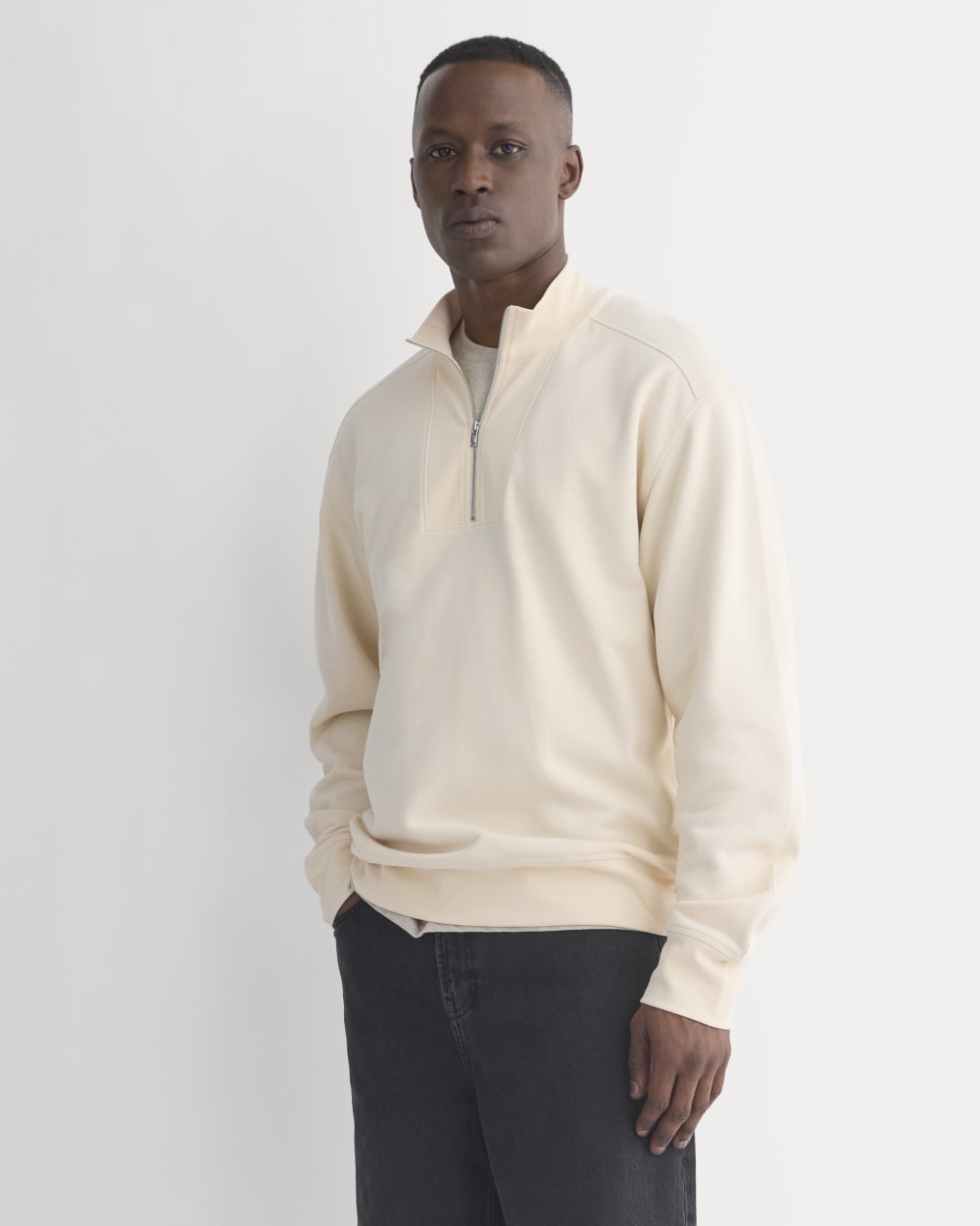 Lightweight Terry Sweatshirt | Parchment